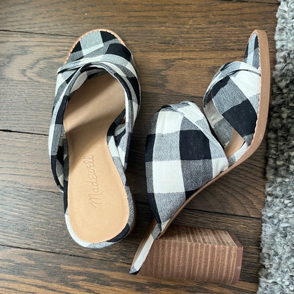 NWOT Madewell Alexandria Mule in Gingham Check - Picture 6 of 6